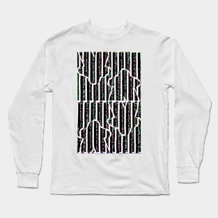 Up and Down Mirror Meeps Neon-ish 2 Long Sleeve T-Shirt